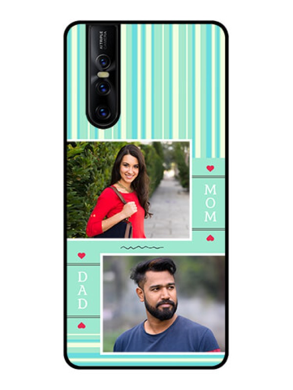 Custom Vivo V15 Pro Custom Metal Phone CaseMom and Dad Pic Design