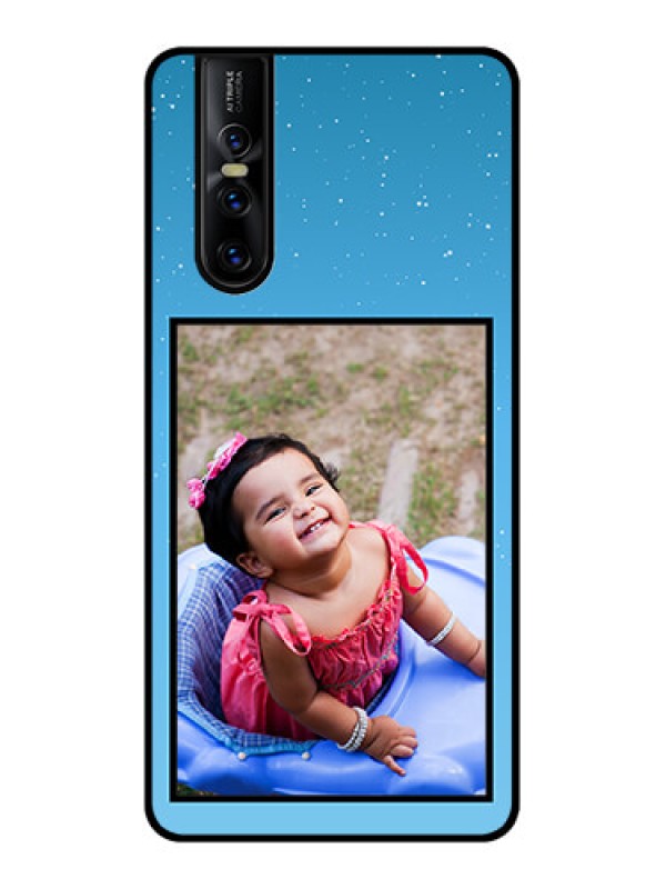 Custom Vivo V15 Pro Custom Metal Phone CaseWave Pattern Colorful Design
