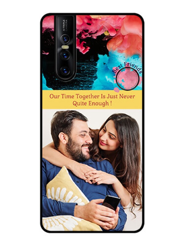 Custom Vivo V15 Pro Custom Metal Phone CaseQuote With Acrylic Painting Design
