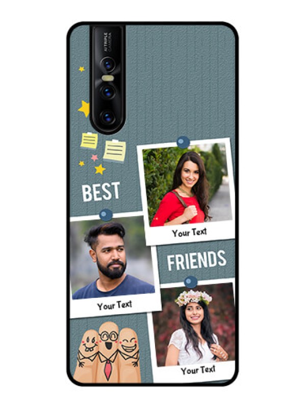 Custom Vivo V15 Pro Custom Metal Phone CaseSticky Frames And Friendship Design