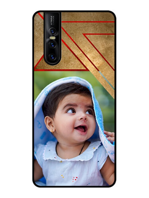 Custom Vivo V15 Pro Custom Metal Phone CaseGradient Abstract Texture Design