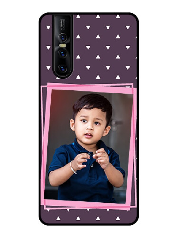 Custom Vivo V15 Pro Custom Metal Phone CaseTriangle Pattern Dotted Design