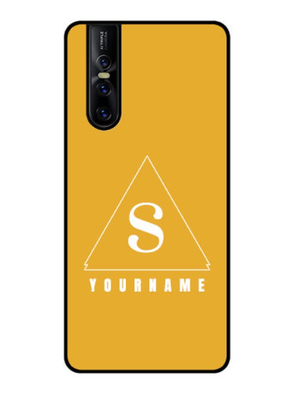 Custom Vivo V15 Pro Custom Metal Phone CaseSimple Triangle Design