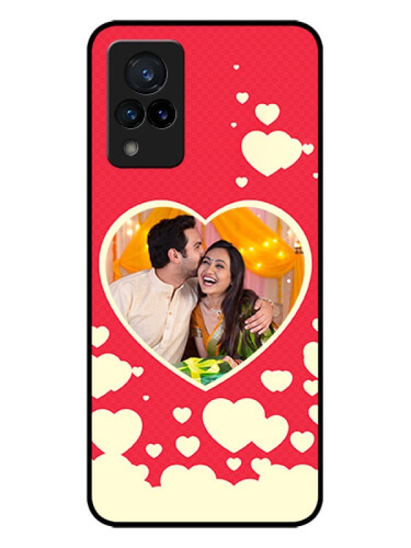 Custom Vivo V21 5G Custom Metal Phone CaseLove Symbols Phone Cover Design