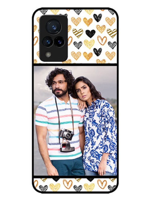 Custom Vivo V21 5G Custom Metal Phone CaseLove Symbol Design