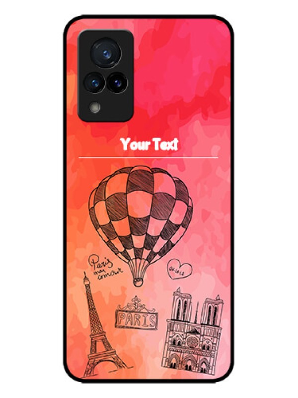 Custom Vivo V21 5G Custom Metal Phone CaseParis Theme Design