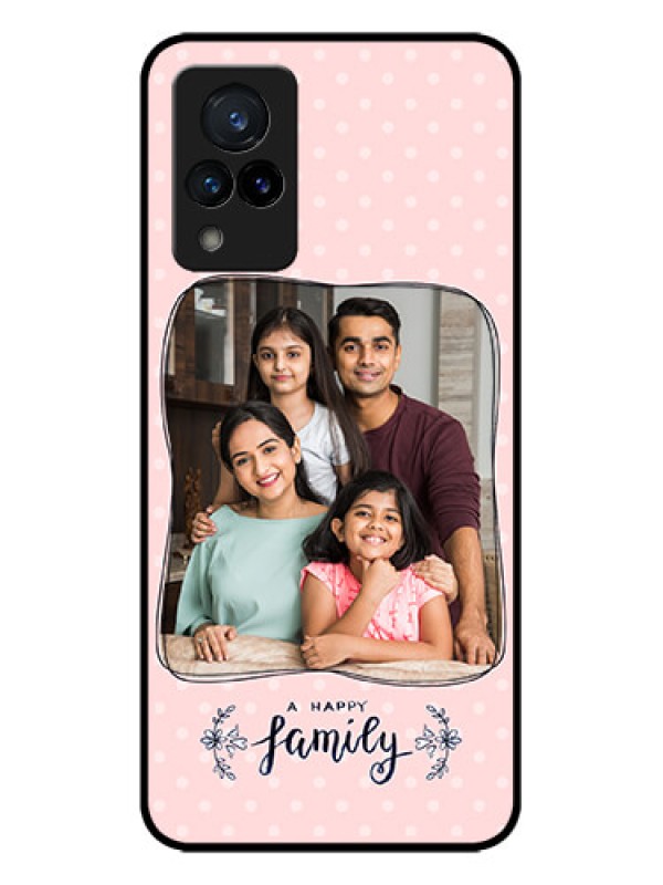 Custom Vivo V21 5G Custom Metal Phone CaseFamily With Dots Design