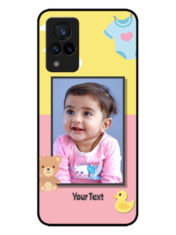 Custom Vivo V21 5G Custom Metal Phone CaseKids 2 Color Design