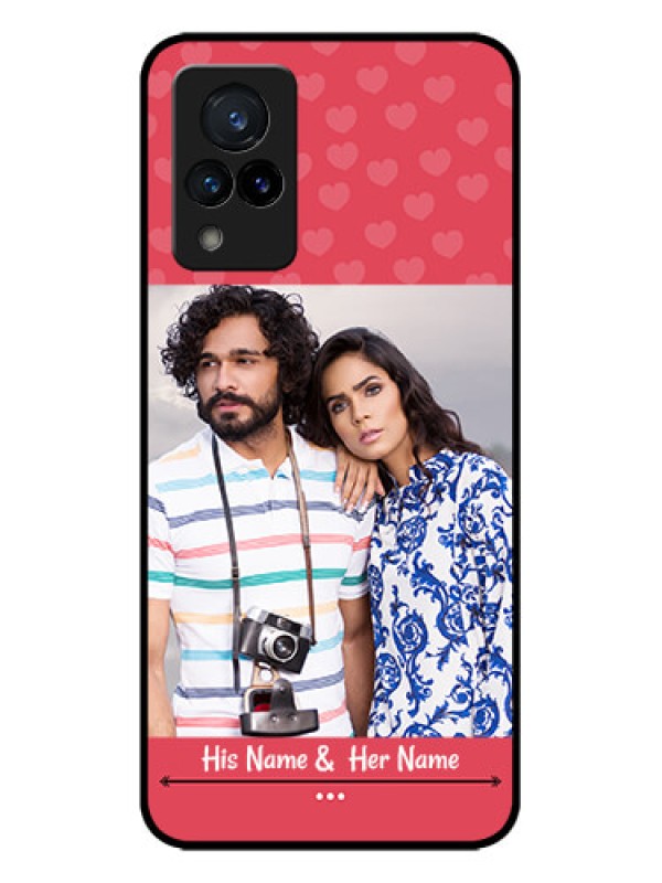 Custom Vivo V21 5G Custom Metal Phone CaseSimple Love Design