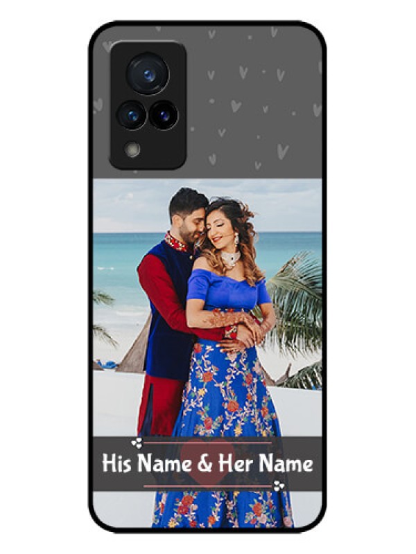 Custom Vivo V21 5G Custom Metal Phone CaseBuy Love Design With Photo Online