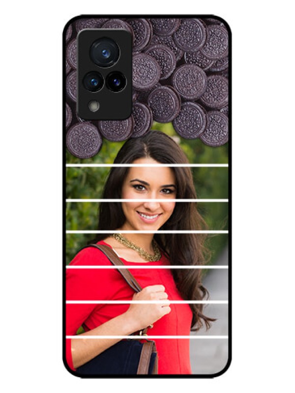 Custom Vivo V21 5G Custom Metal Phone CaseWith Oreo Biscuit Design