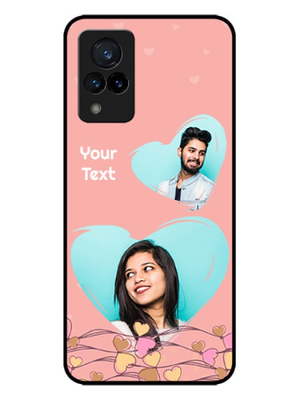 Custom Vivo V21 5G Custom Metal Phone CaseLove Doodle Design