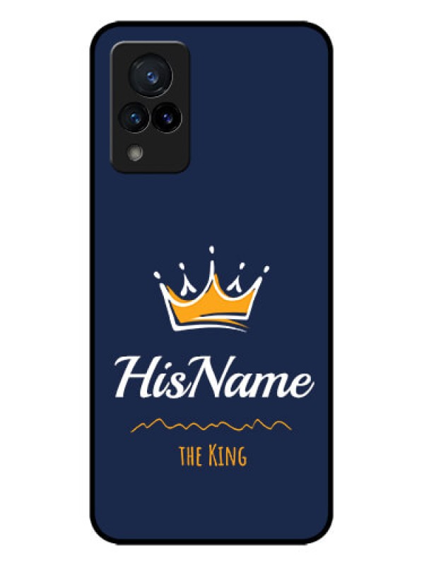 Custom Vivo V21 5G Custom Metal Phone CaseKing With Name Design