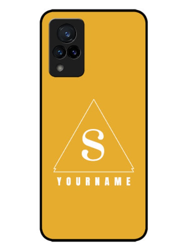 Custom Vivo V21 5G Custom Metal Phone CaseSimple Triangle Design