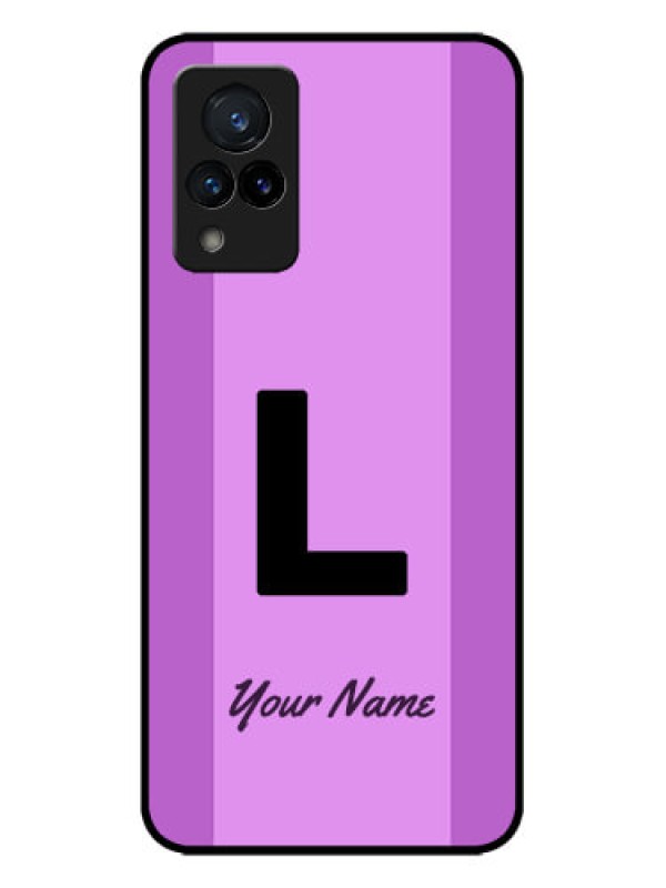 Custom Vivo V21 5G Custom Metal Phone CaseTricolor Custom Text Design