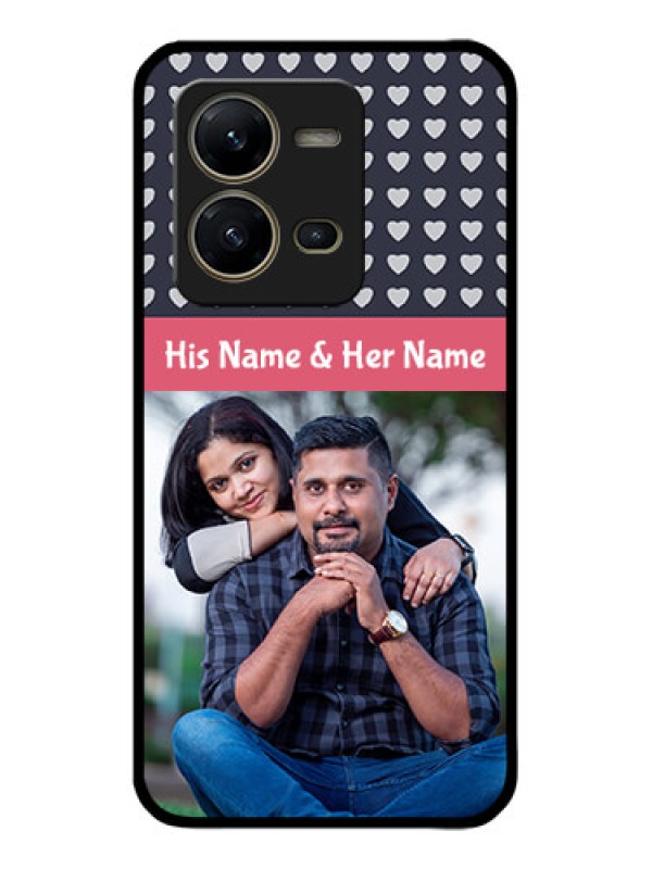 Custom Vivo V25 5G Custom Metal Phone CaseLove Symbols Design