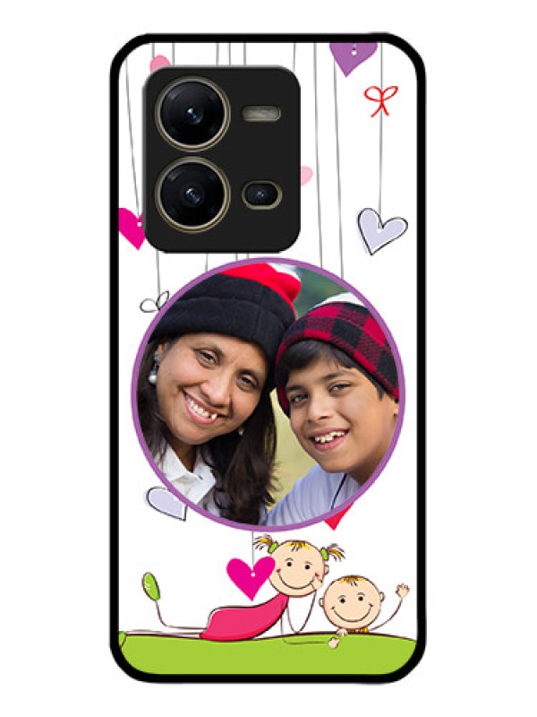 Custom Vivo V25 5G Custom Metal Phone CaseCute Kids Phone Case Design