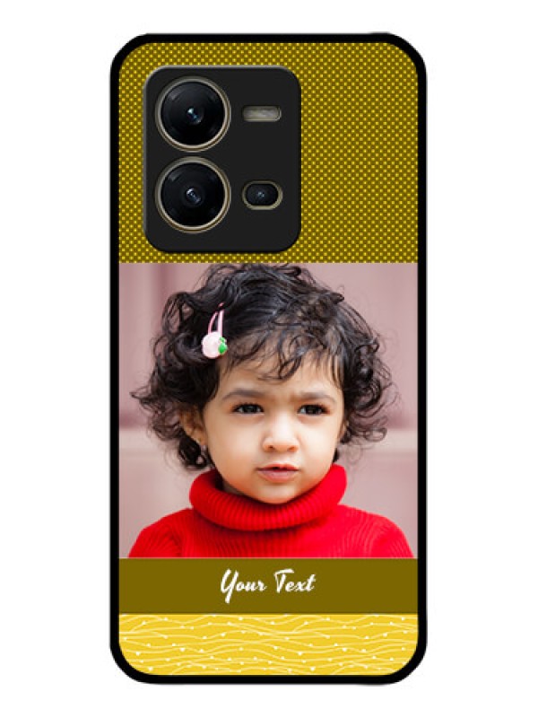 Custom Vivo V25 5G Custom Metal Phone CaseSimple Green Color Design