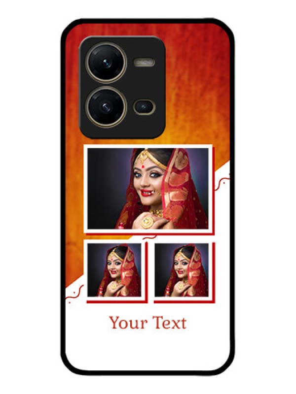 Custom Vivo V25 5G Custom Metal Phone CaseWedding Memories Design