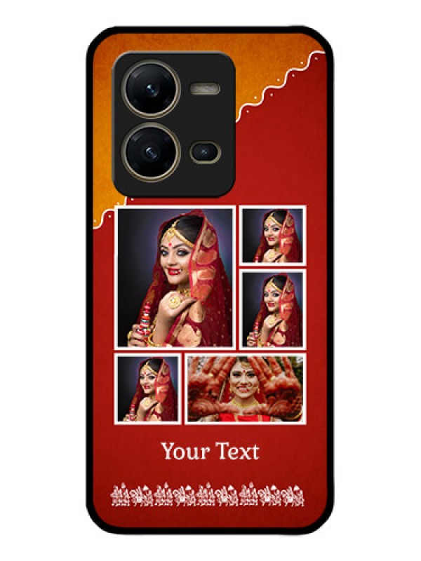 Custom Vivo V25 5G Custom Metal Phone CaseWedding Pic Upload Design