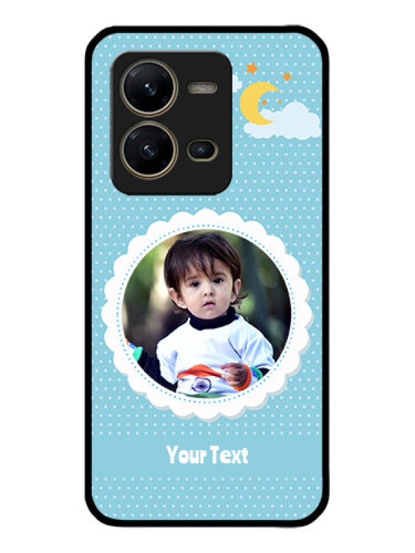 Custom Vivo V25 5G Custom Metal Phone CaseViolet Pattern Design