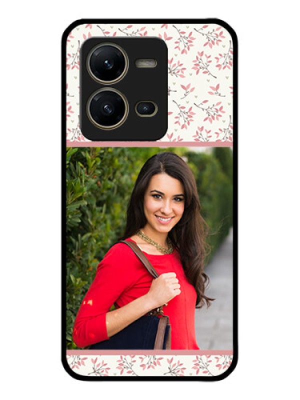 Custom Vivo V25 5G Custom Metal Phone CaseStunning Floral Design