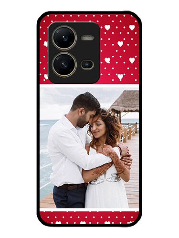 Custom Vivo V25 5G Custom Metal Phone CaseHearts Mobile Case Design