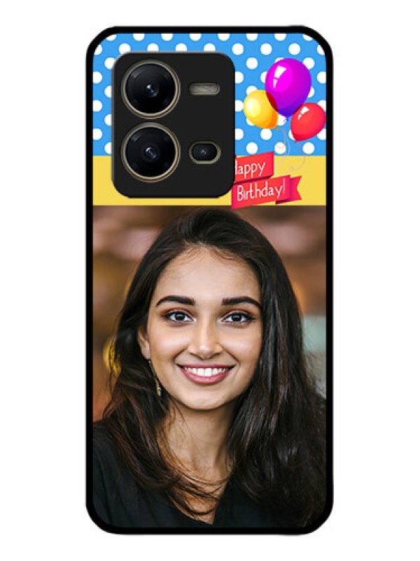 Custom Vivo V25 5G Custom Metal Phone CaseHappy Birthday Design