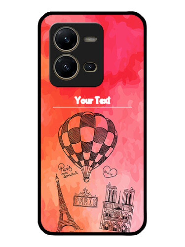 Custom Vivo V25 5G Custom Metal Phone CaseParis Theme Design