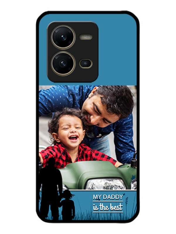 Custom Vivo V25 5G Custom Metal Phone CaseBest Dad Design