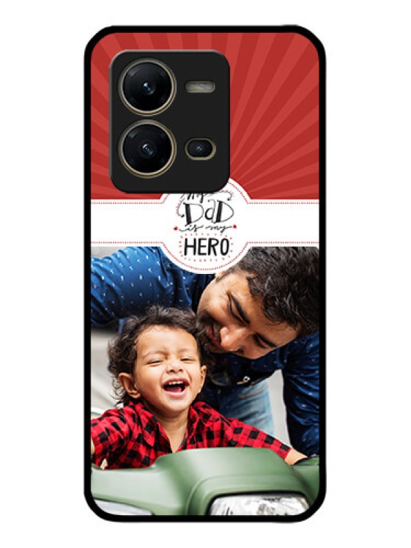 Custom Vivo V25 5G Custom Metal Phone CaseMy Dad Hero Design