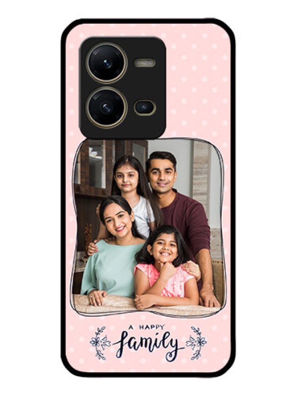 Custom Vivo V25 5G Custom Metal Phone CaseFamily With Dots Design