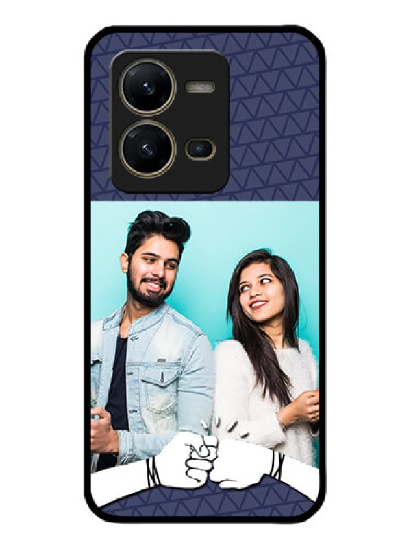 Custom Vivo V25 5G Custom Metal Phone CaseWith Best Friends Design