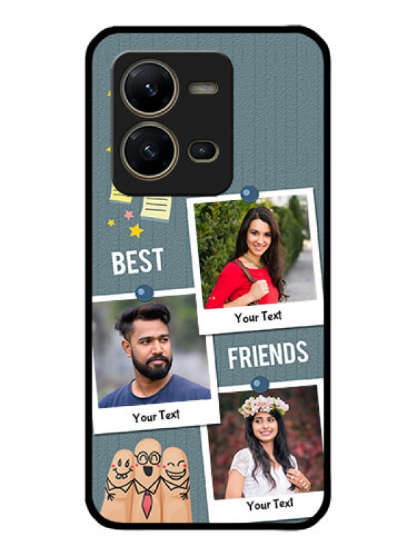 Custom Vivo V25 5G Custom Metal Phone CaseSticky Frames And Friendship Design