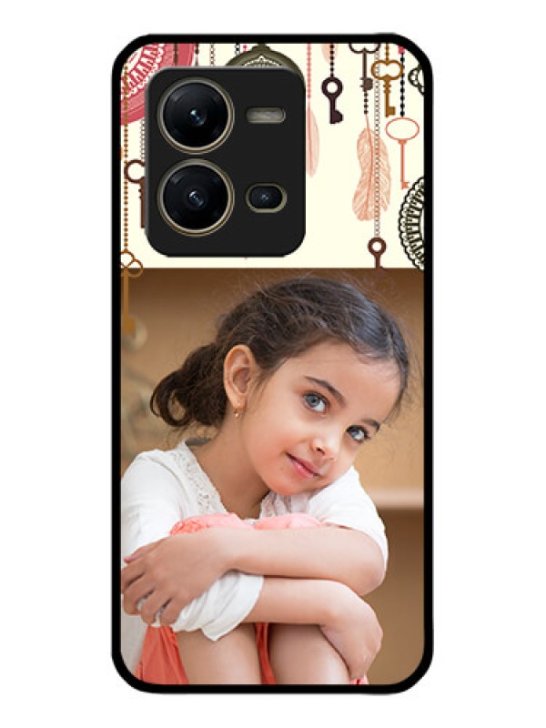 Custom Vivo V25 5G Custom Metal Phone CaseBoho Style Design