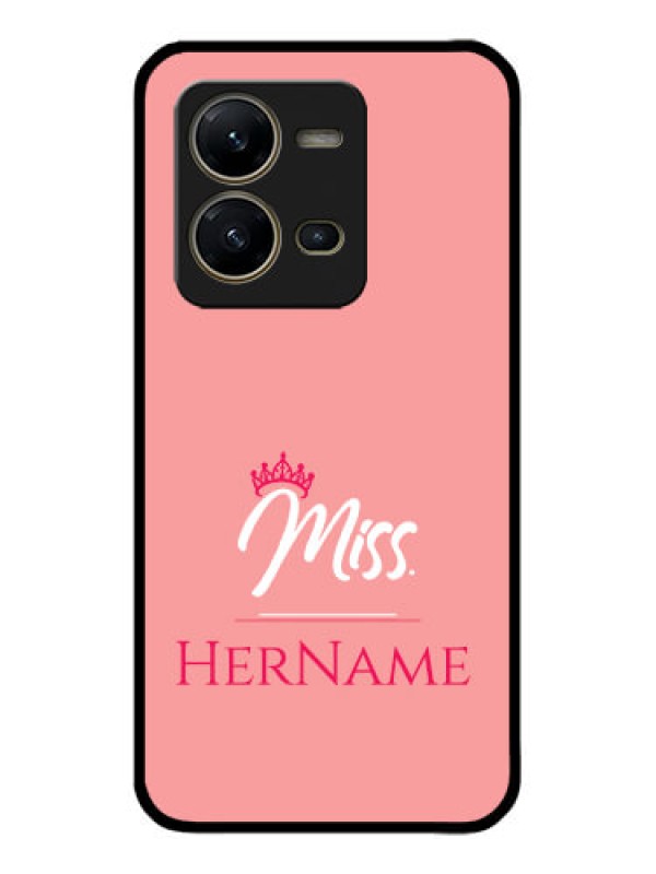 Custom Vivo V25 5G Custom Metal Phone CaseMrs With Name Design