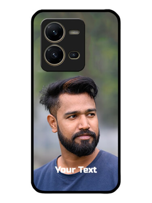 Custom Vivo V25 5G Custom Metal Phone CasePhoto With Text Design