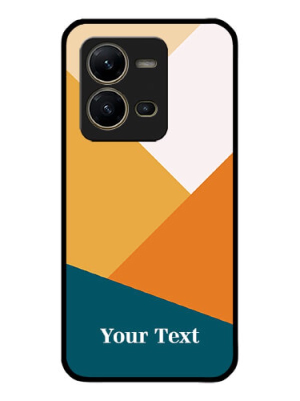 Custom Vivo V25 5G Custom Metal Phone CaseStacked Multi - Colour Design