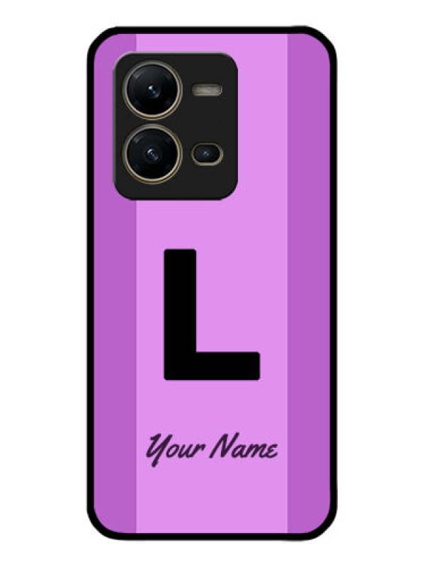 Custom Vivo V25 5G Custom Metal Phone CaseTricolor Custom Text Design