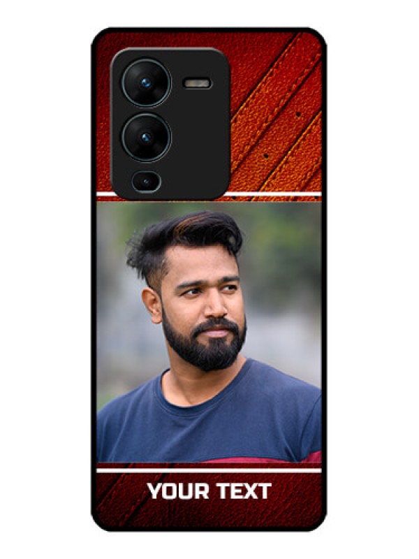 Custom Vivo V25 Pro 5G Custom Metal Phone CaseLeather Phone Case Design