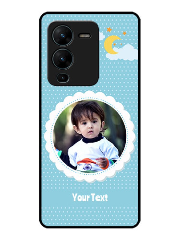 Custom Vivo V25 Pro 5G Custom Metal Phone CaseViolet Pattern Design
