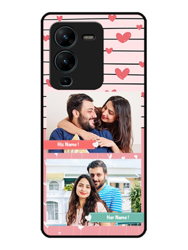 Custom Vivo V25 Pro 5G Custom Metal Phone CasePhoto With Heart Design