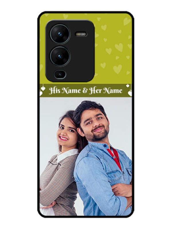 Custom Vivo V25 Pro 5G Custom Metal Phone CaseYou and Me Heart Design