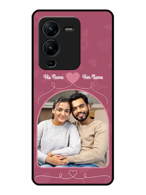 Custom Vivo V25 Pro 5G Custom Metal Phone CaseLove Floral Design