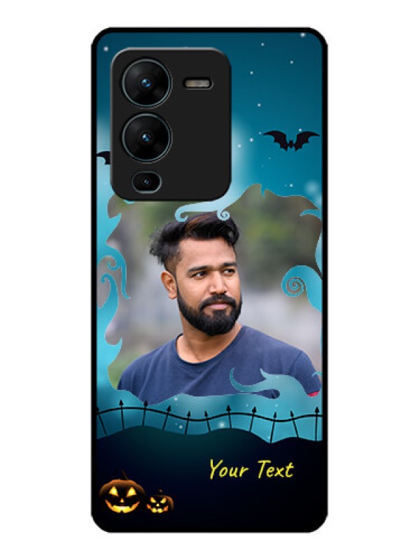 Custom Vivo V25 Pro 5G Custom Metal Phone CaseHalloween Frame Design