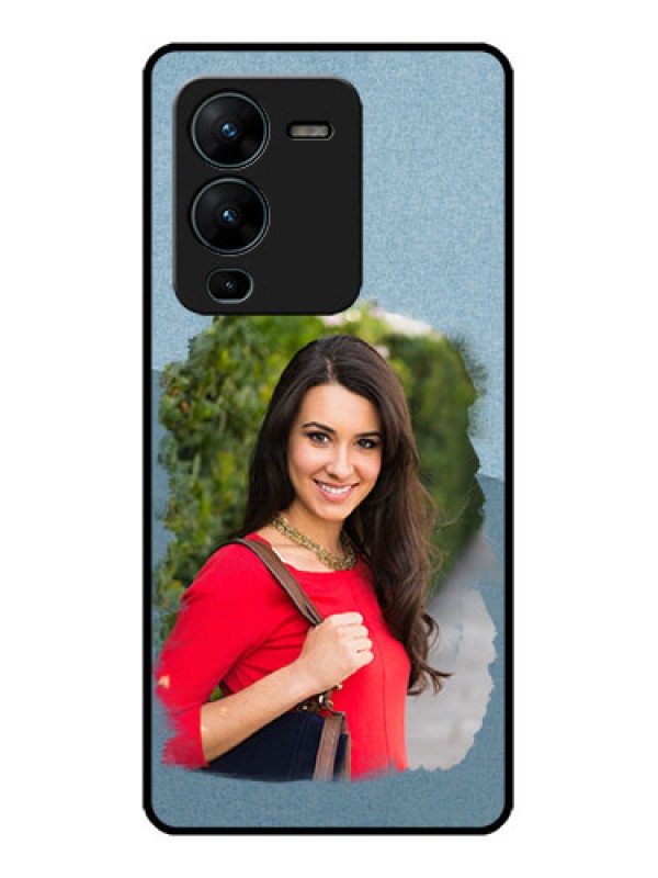 Custom Vivo V25 Pro 5G Custom Metal Phone CaseGrunge Line Art Design