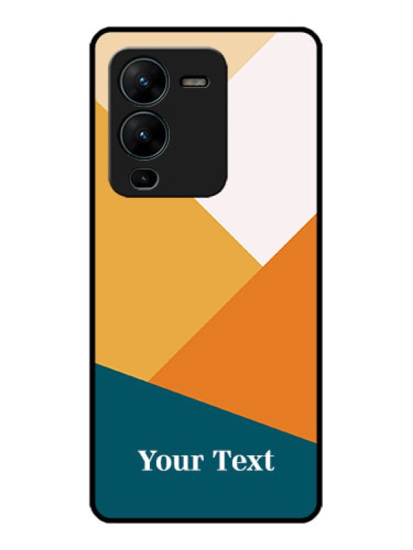 Custom Vivo V25 Pro 5G Custom Metal Phone CaseStacked Multi - Colour Design