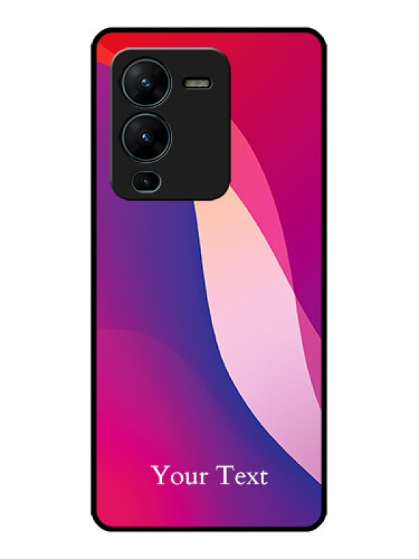 Custom Vivo V25 Pro 5G Custom Metal Phone CaseDigital Abstract Overlap Design