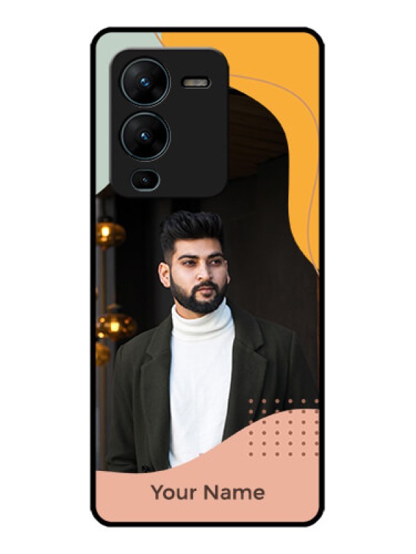 Custom Vivo V25 Pro 5G Custom Metal Phone CaseTri - Coloured Overlay Design