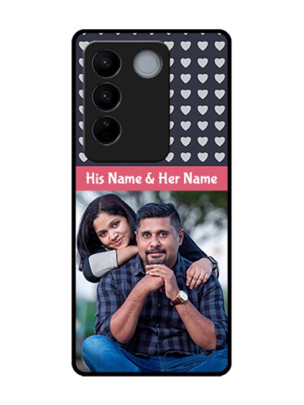Custom Vivo V27 Pro Custom Metal Phone CaseLove Symbols Design